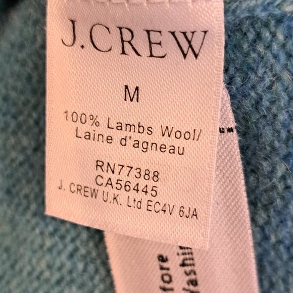 J. Crew 100% Lambs Wool Men's Medium Crew Neck Sweater Style 15676 - Picture 8 of 15
